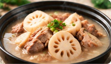 一锅粉糯鲜香的排骨莲藕汤